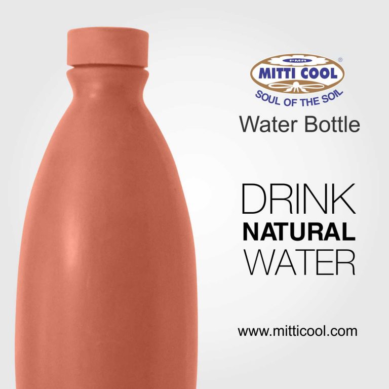 Mitticool Earthen Clay Water Bottle (1 Litre) Buy Clay Water Bottle