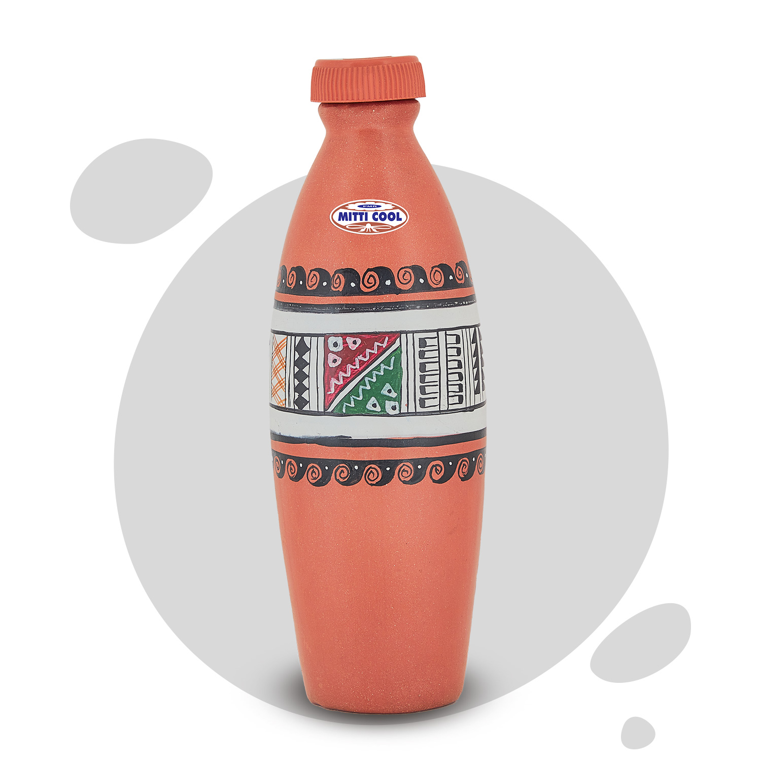 Mitticool Earthen Clay Water Bottle (1 Litre)