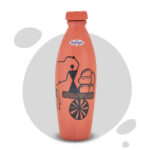 Earthen-Clay-Warli-Cart-Water-Bottle—1ltr