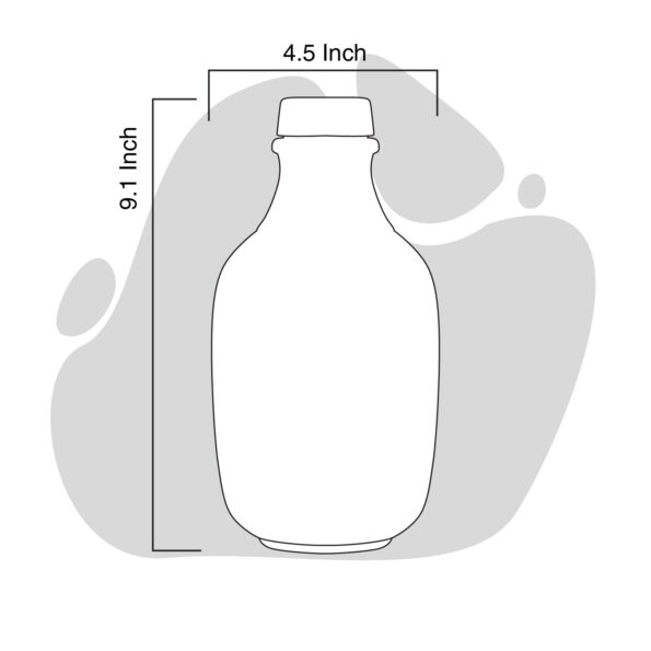 Earthen-Clay-Abstract-Cross-Water-bottle-1.25ltr