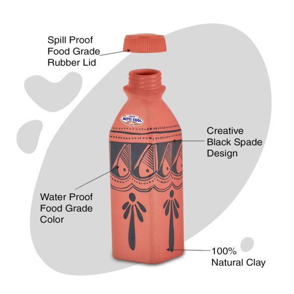 Earthen-Clay-Black-Spade-Water-bottle–400ml