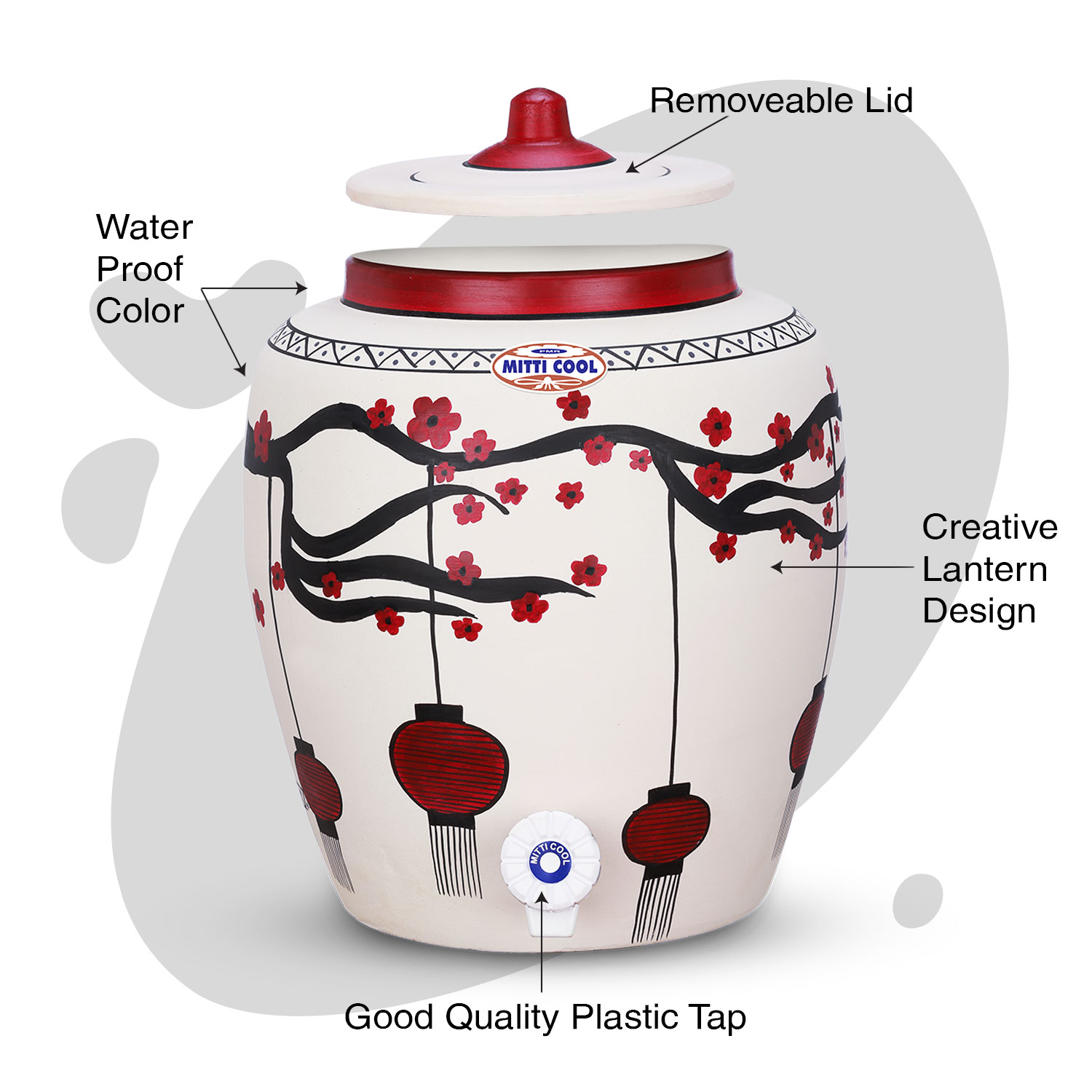 Clay Water Pot 11 Litres - Mitticool